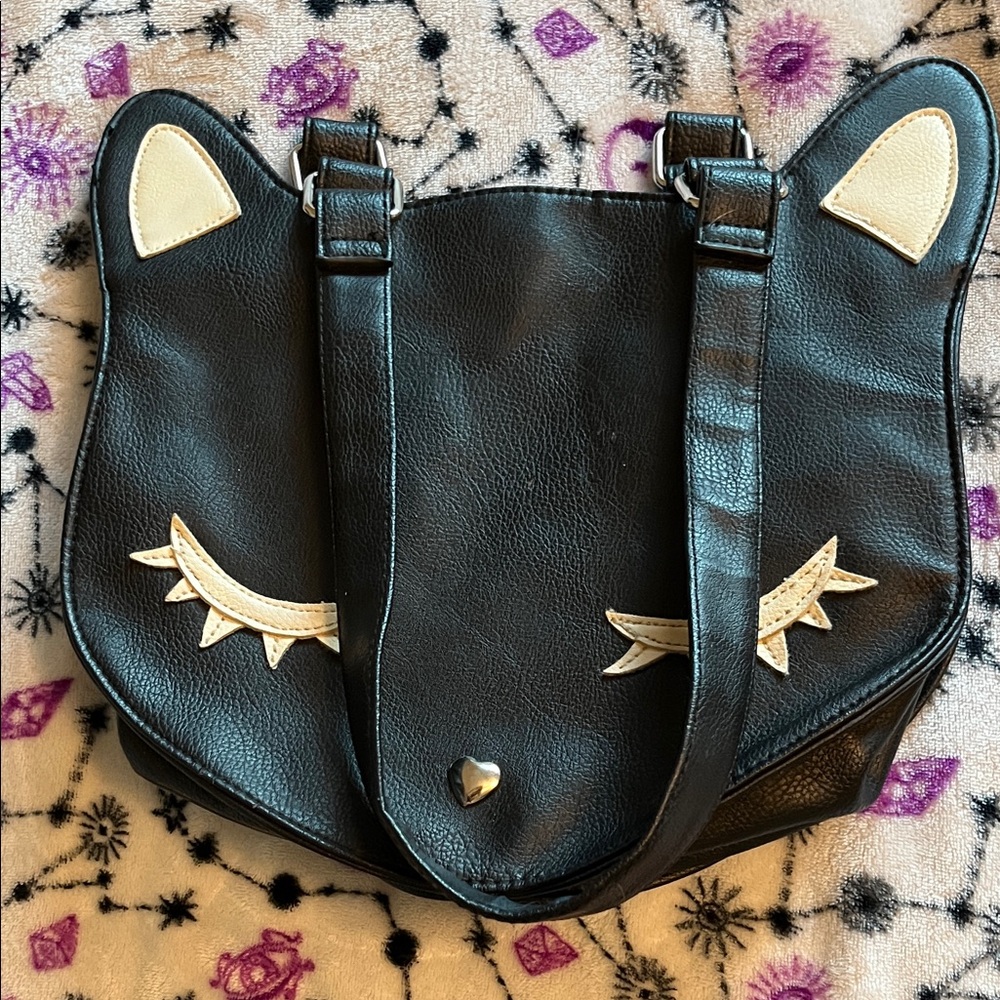 Target Black 🐈‍⬛ KITTY Cat Face EYELASHES Bag - Picture 12 of 13